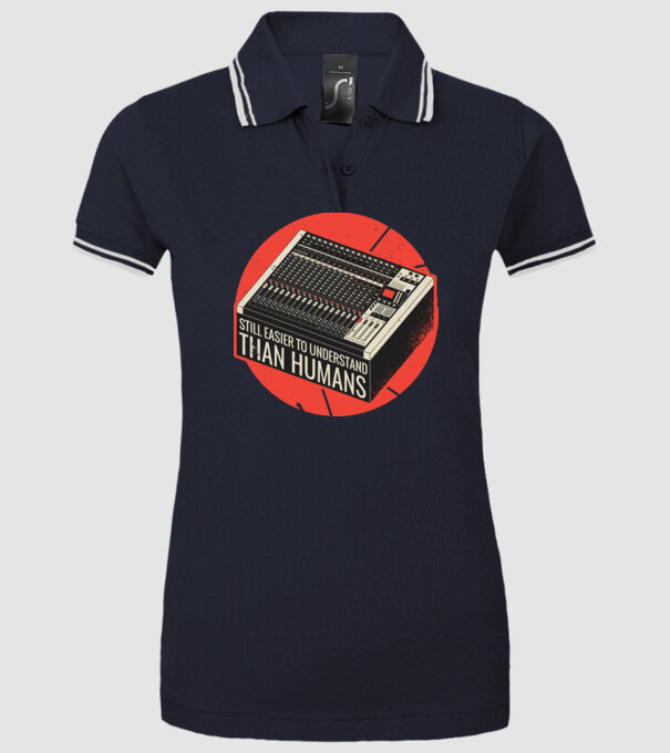 Pupitru de mixaj - Tot mai ușor de înțeles decât oamenii model albastru închis pe tricou