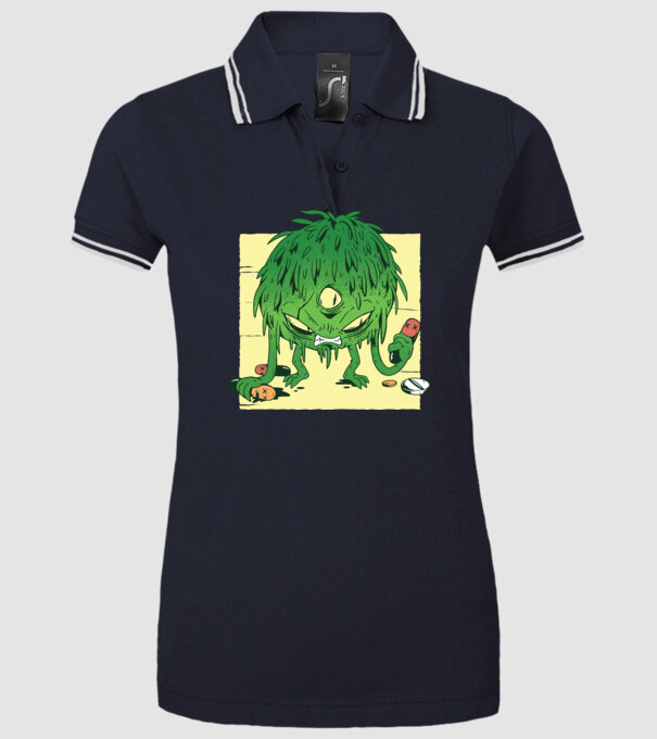 Coronavirus Monstru model albastru închis pe tricou