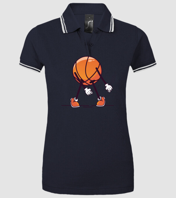 Baschet DAB model albastru închis pe tricou