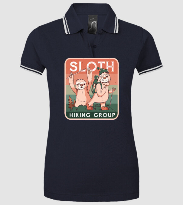 Grupul de amatori de drumeție Leneș model albastru închis pe tricou