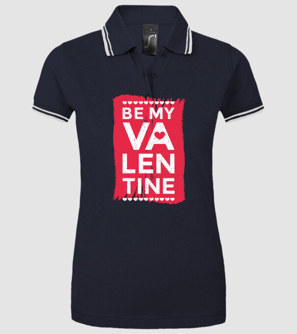 'Fii dragostea mea Tricou drăguț pentru Valentine''s Day' model albastru închis pe tricou