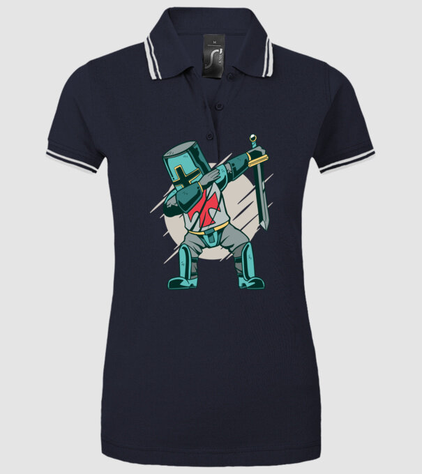 Cavaler DAB model albastru închis pe tricou