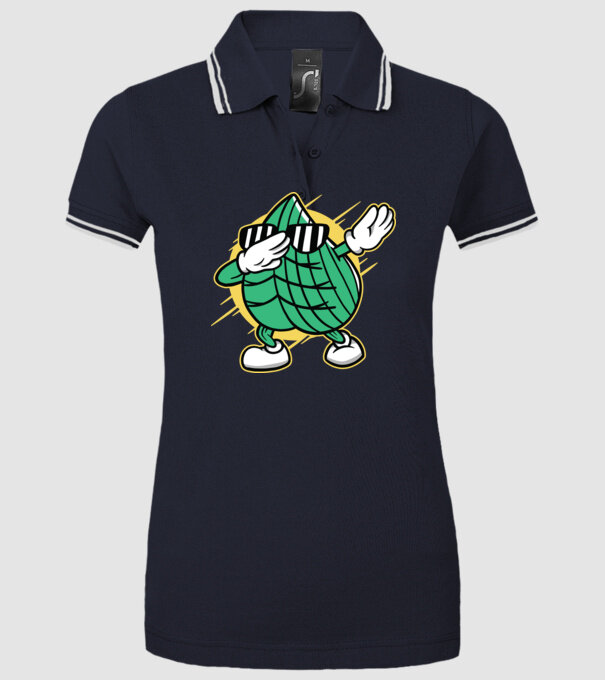 Frunză DAB cărți de joc maghiare model albastru închis pe tricou