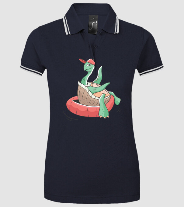 Broască țestoasă cool model albastru închis pe tricou