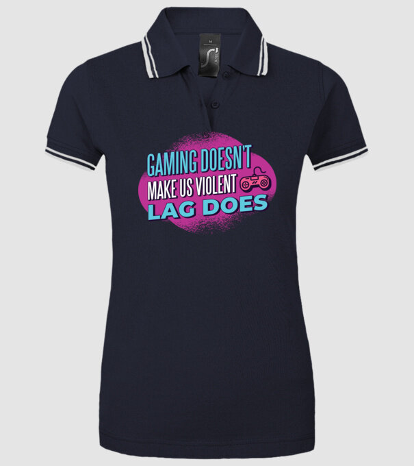 Nu jocul te face agresiv, ci LAG-ul model albastru închis pe tricou
