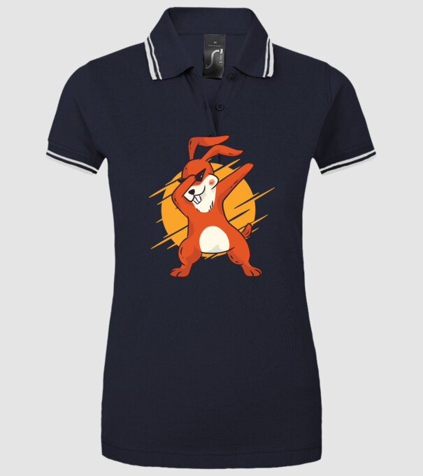 Iepuraș DAB model albastru închis pe tricou