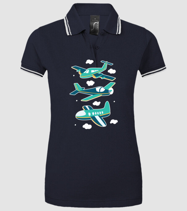 Avioane model albastru închis pe tricou