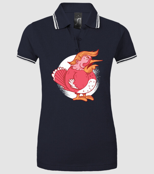 Trump curcan tricou amuzant model albastru închis pe tricou