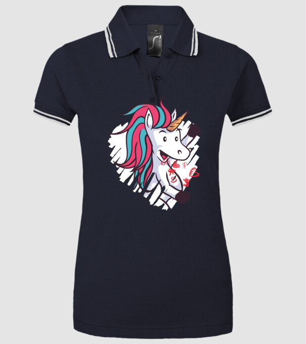 'Dragoste Unicorn pentru Valentine''s Day' model albastru închis pe tricou