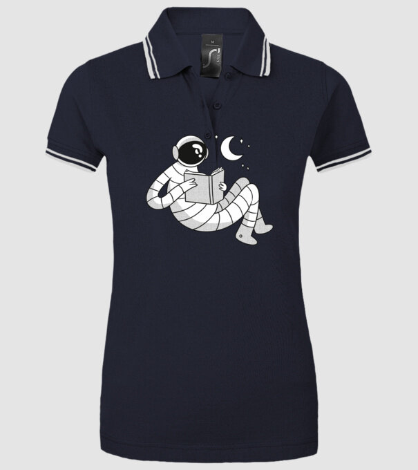 Lectură Astronaut model albastru închis pe tricou