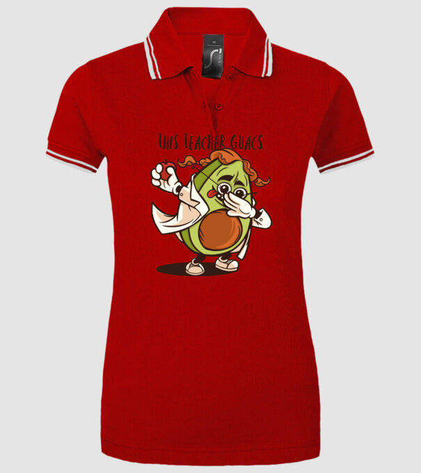 Profesor Avocado DAB model roșu pe tricou