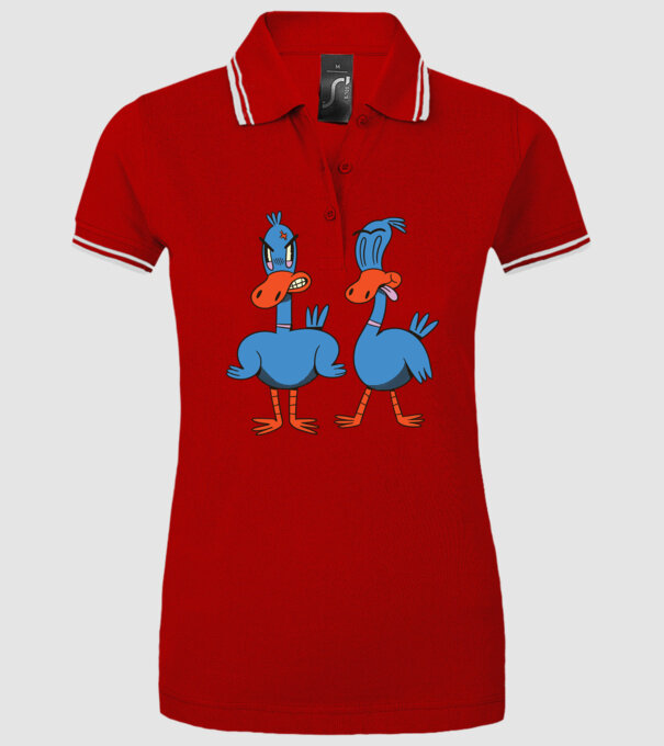 Rațe model roșu pe tricou