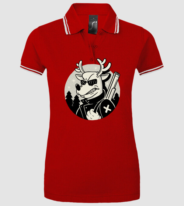 Rudolf Vânătorul model roșu pe tricou