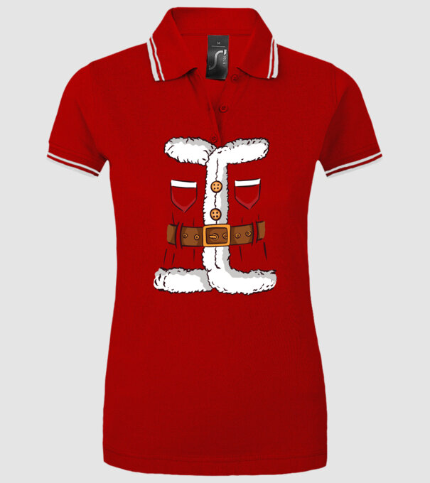 Moș Crăciun Costum model roșu pe tricou