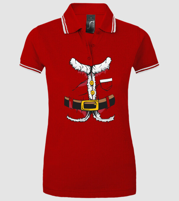 Costum amuzant Moș Crăciun - costum pentru Crăciun model roșu pe tricou