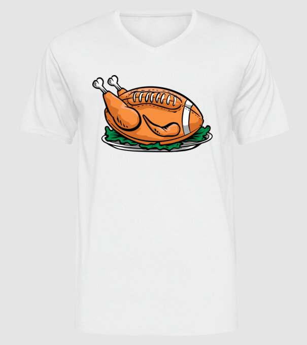 Fotbal american Curcan model alb pe tricou