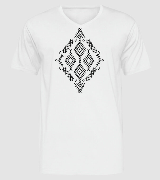 Berbere Symbol model alb pe tricou