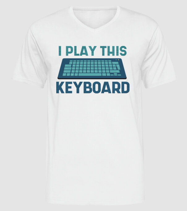 Tastatura Gamer model alb pe tricou