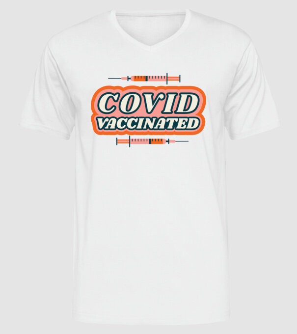 Vaccin Covid model alb pe tricou