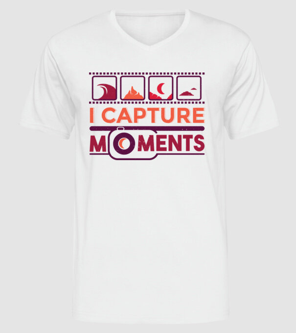 Prind momentele - Fotograf model alb pe tricou