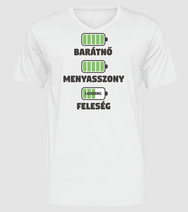Soție model alb pe tricou