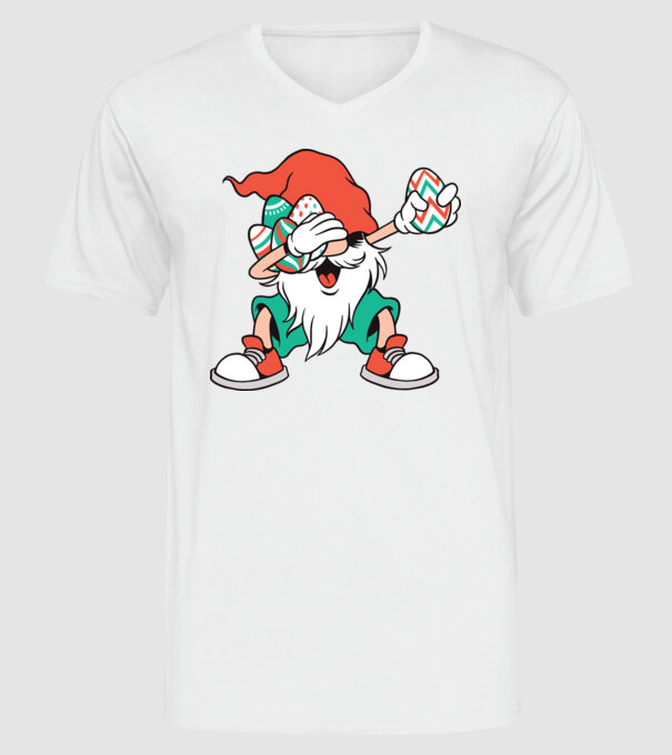 Elf de Paște DAB model alb pe tricou