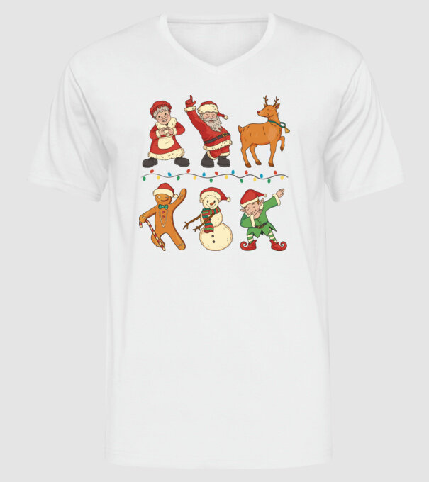 Crăciun DAB model alb pe tricou