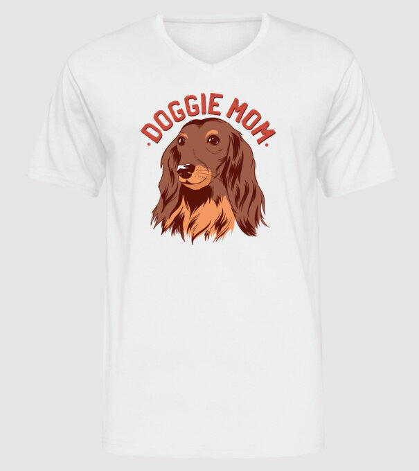 Mamă de Câine model alb pe tricou