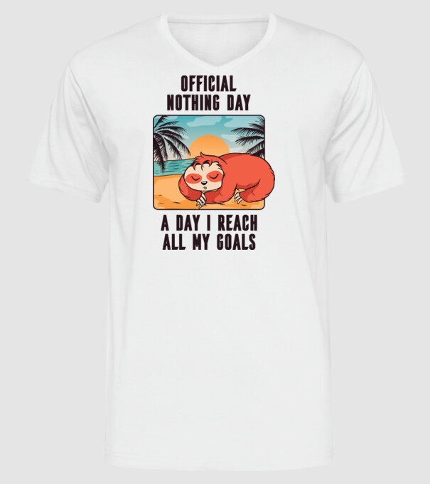 Leneș - Odihnă oficială model alb pe tricou