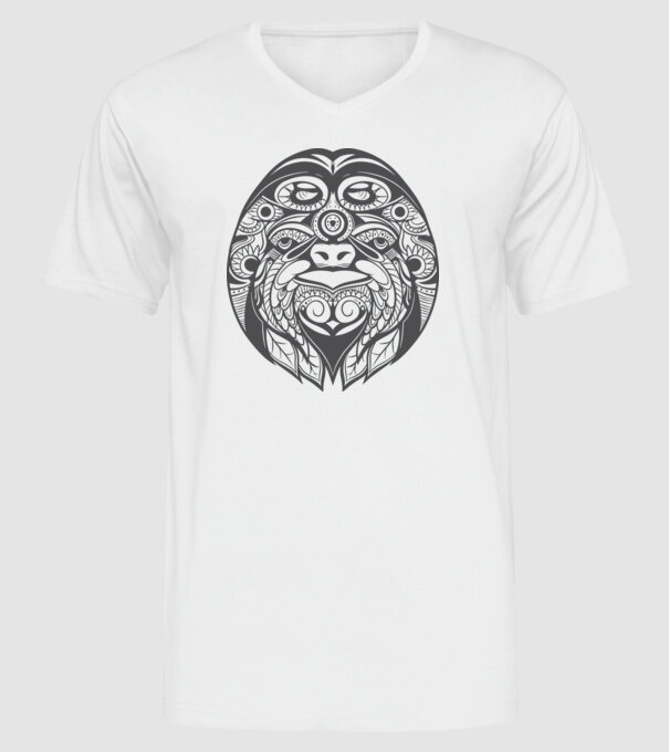 Motiv Leneș model alb pe tricou