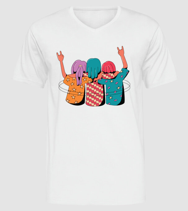 Cele mai bune prietene model alb pe tricou
