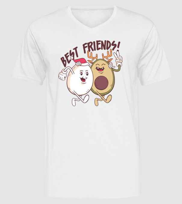 Cei mai buni prieteni vegan model alb pe tricou