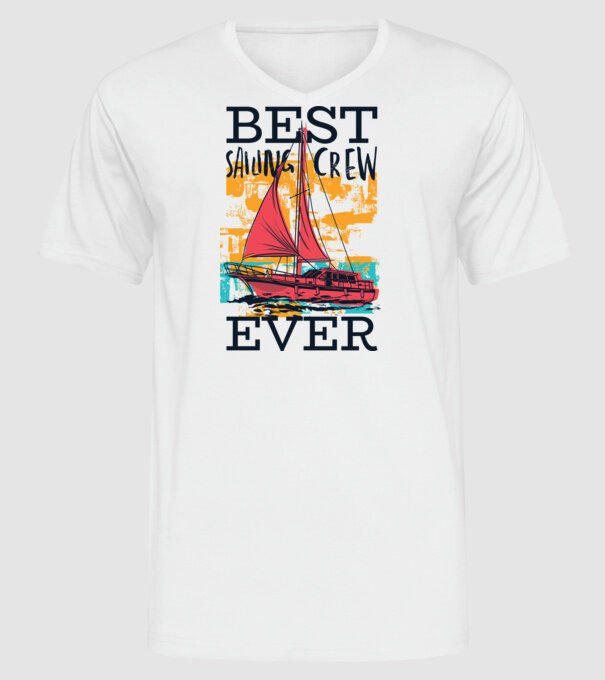 Cea mai bună echipă de navigație model alb pe tricou