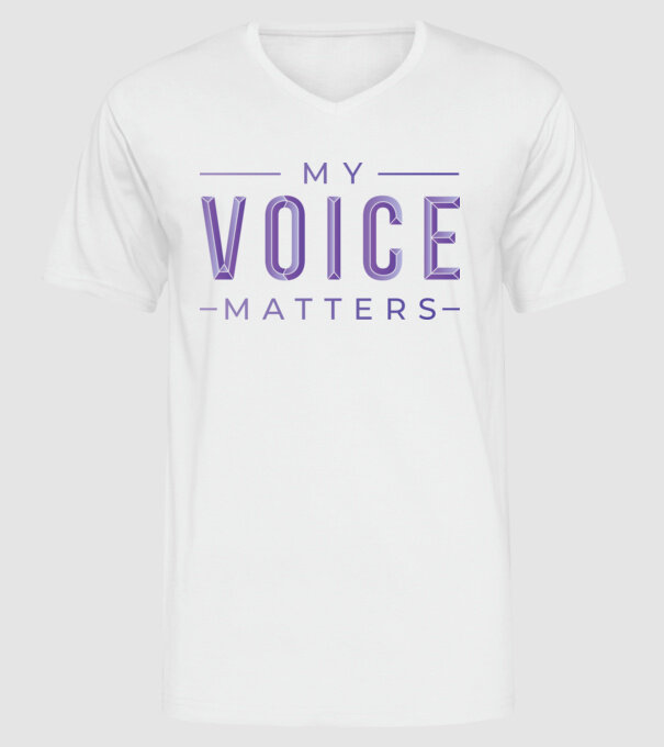 My Voice Matters de Ziua Femeii model alb pe tricou