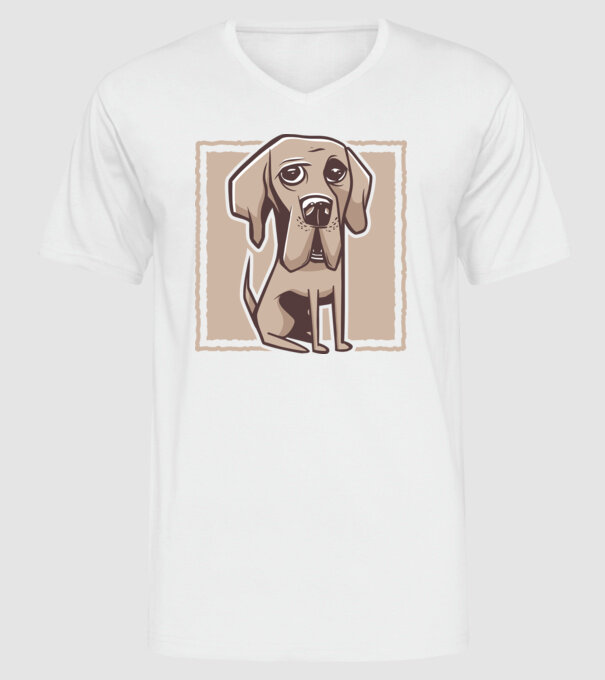 Câine Mastiff german model alb pe tricou