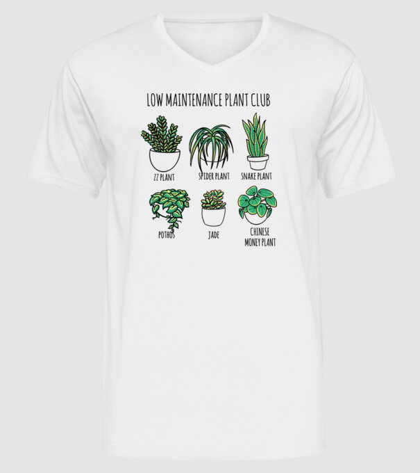 Îngrijirea plantelor model alb pe tricou