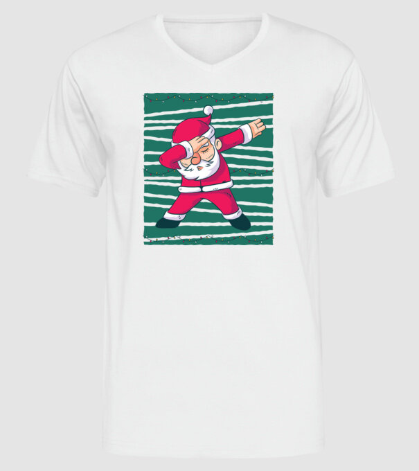 Moș Crăciun DAB Crăciun model alb pe tricou