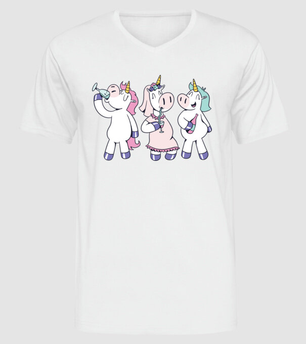 Unicorn Mireasă Petrecerea burlăcițelor model alb pe tricou