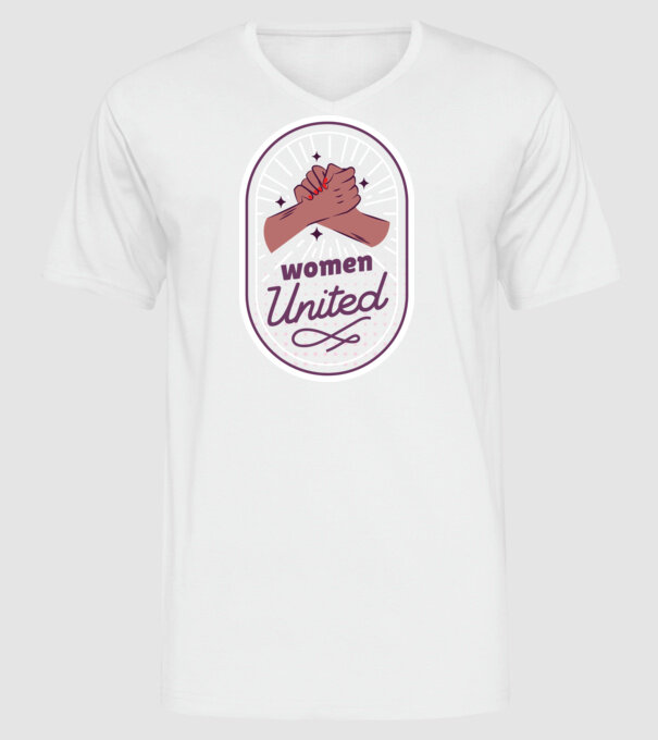 Women United Ziua femeii model alb pe tricou