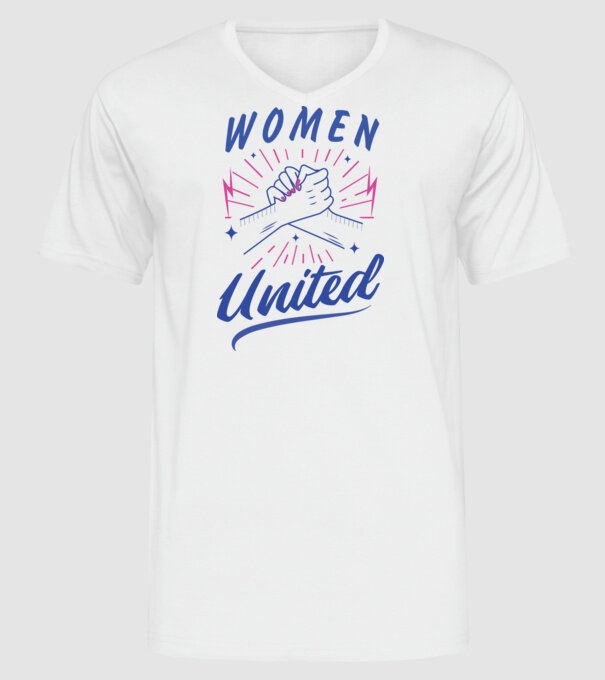 Women United tricou Ziua Femeii model alb pe tricou