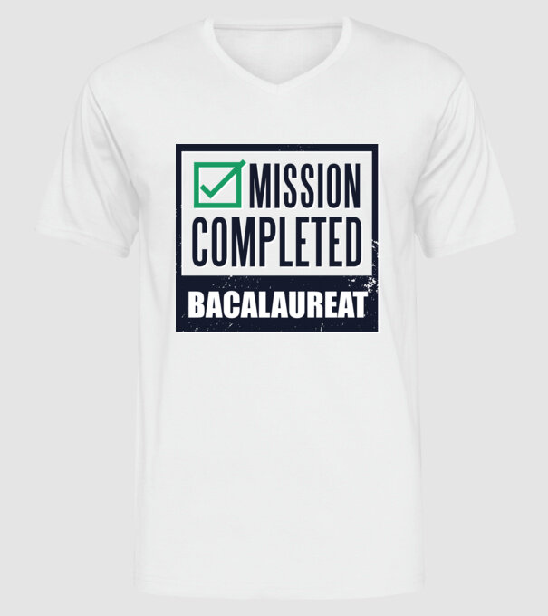 bacalaureat model alb pe tricou
