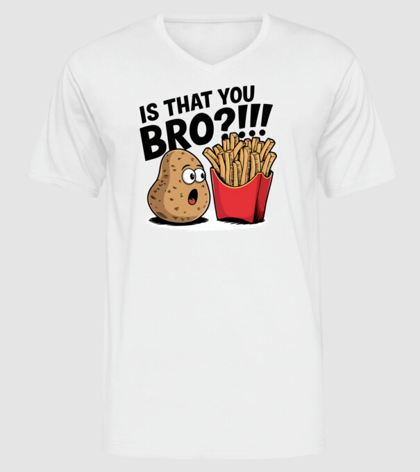 Is that you BRO?!! Alb model alb pe tricou