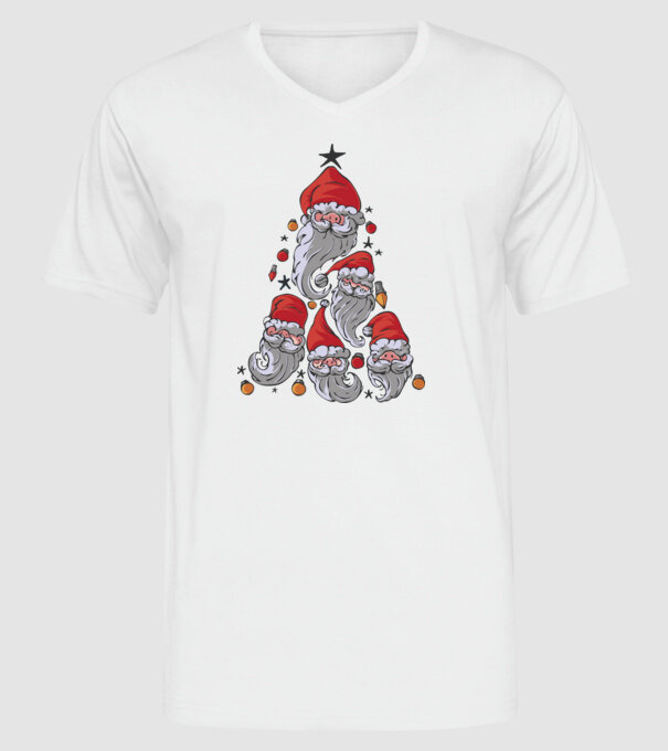 Pitici pentru pomul de Crăciun model alb pe tricou