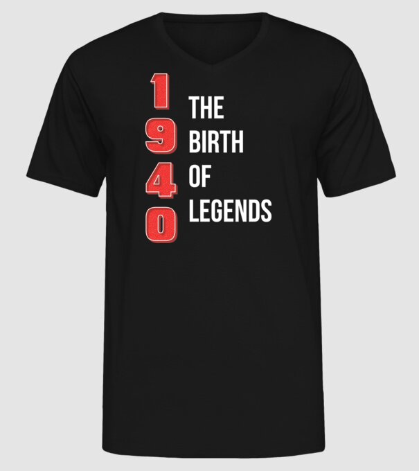 1940 the birth of legends model negru pe tricou