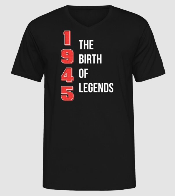 1945 the birth of legends model negru pe tricou