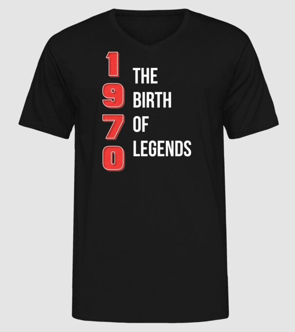 1970 the birth of legends model negru pe tricou