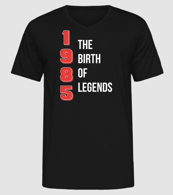 1985 the birth of legends model negru pe tricou