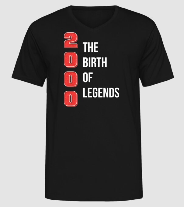 2000 the birth of legends model negru pe tricou