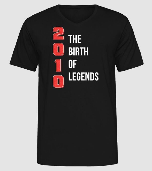 2010 the birth of legends model negru pe tricou