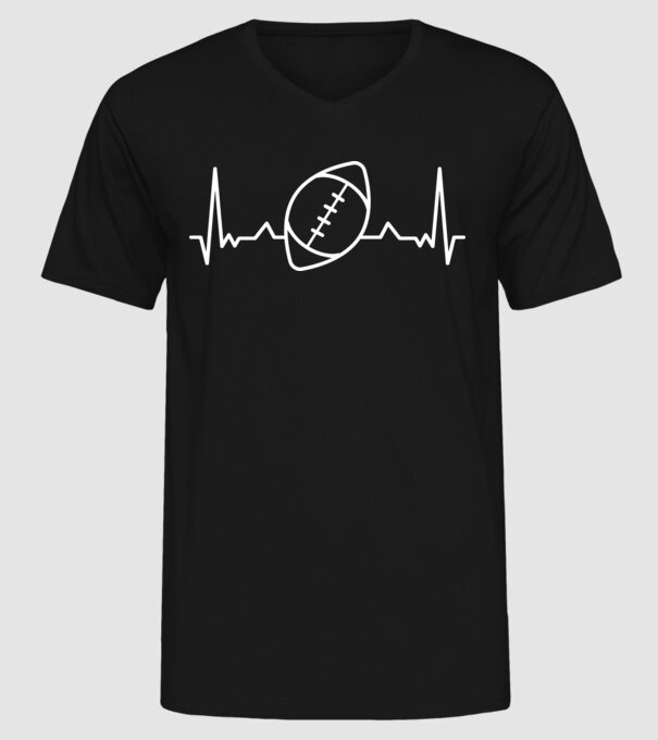 Fotbal american Evoluție model negru pe tricou